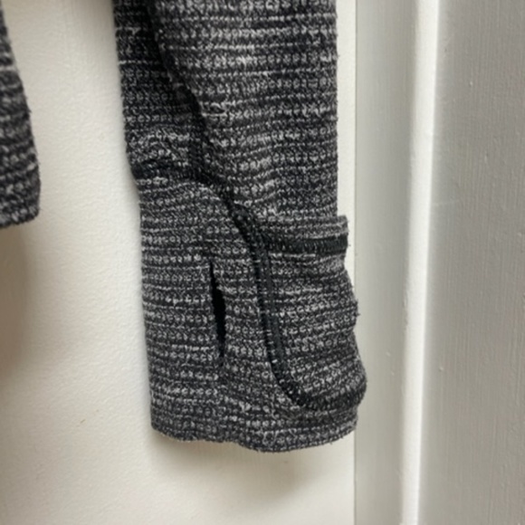 Lululemon Think Fast Pullover Zip Coco Pique Black Cuffins - Picture 6 of 11